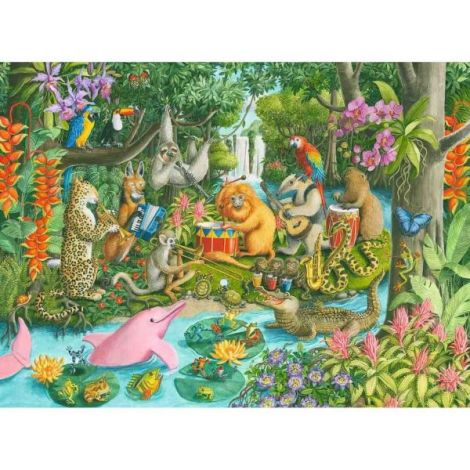Puzzle Trupa De Muzica A Animalelor, 100 Piese - imagine 8